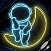 Amazon Temu Comercio Exterior Transfronterizo Entrega Directa de Fábrica Lámpara Decorativa de Astronauta Extraterrestre en Nave Espacial Lámpara de Neón Venta Caliente