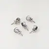 Retenção de cor alta fecho de girassol banhado a cobre ouro 18K real prego olho de ovelha acessório integrado suporte para pingente de pérola DIY feito à mão