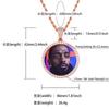 Colgante de foto de personalidad hip-hop europea y americana cobre con incrustaciones de circonita sólido DIY creativo collar de foto venta al por mayor de joyería transfronteriza
