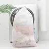 Saco de Lavanderia Extra Grande com Cordão Saco para Lavar Roupas Amarração Cortinas Capas de Edredom Saco de Rede para Lavanderia Preto Saco de Armazenamento Atacado