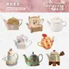 Paquete de Pegatinas Retro Story Serie de Tetera Tema de Tetera Materiales de Decoración para Diario Pegatinas 8 Hojas en 6 Diseños para Elegir