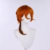 Zhongyuan también peluca de cosplay desordenada micro rizo 50CM alargada degradada cabello falso seda de alta temperatura cubierta para la cabeza