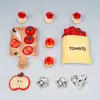 Accesorios de Resina de Tomate Manzana Estéreo Artificiales Lindos y Calientes Accesorios de Flor para Zapatos Croc DIY Joyería Desmontable para Zapatos