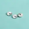 Prata 925 Prata Lisa Acessórios Listrado Escovado Espaçador Onda d'Água Espaçador Assimétrico DIY Pulseira de Cristal Contas Espaçadoras