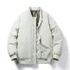 Chaqueta de algodón con grafeno, moderna y cálida, para hombres jóvenes y de mediana edad, abrigo de algodón casual de corte holgado, engrosado para el invierno, a prueba de frío, cálido, con cuello de béisbol