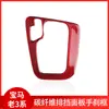 Adecuado para BMW Serie 3 E46 antiguo interior fibra de carbono rojo posición de marcha palanca de cambios control central cubierta marco decorativo pegatinas