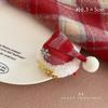 Diadema de sombrero de Navidad diadema de felpa con campana accesorios para fotos horquilla lazo estrella horquilla adorno para la cabeza navideño femenino