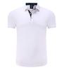 2024 Verão moda masculina clássico negócios casual camisa pólo simples design sofisticado camisa pólo de manga curta