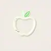 Cierre de Resorte en Forma de Manzana de Colores Pintado Anillo Abierto Redondo Llavero Accesorios DIY y Anillo de Conexión de Aleación Colgante para Bolso