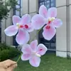 Flores artificiales Phalaenopsis nuevas de 3 cabezas y 14 colores, flores falsas para boda y decoración del hogar, al por mayor