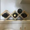 Estante de vino de madera maciza carbonizada al por mayor barato decoración estante de vino creativo estante de almacenamiento de botellas de vino para el hogar estante de vino europeo