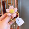 Tocado de cuerda para el cabello con flores sencillas para niñas, lindo lazo para el cabello, accesorio para el cabello, banda de goma para el cabello para damas