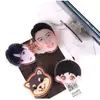 Suporte de Airbag de Acrílico DIY Resina Redonda Anime Preguiçoso Retrátil Ins Desenho Animado Personalizado Portátil Tablet