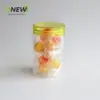 Pote de Assar Suplemento Alimentar Infantil 280ml, Tampa de Renda Dentada, Garrafa Plástica de Doces, Pote de Biscoitos