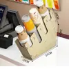 Porta-copos de papel descartável, dispensador de copos para loja de milk tea, porta-copos multifuncional para balcão de cafeteria
