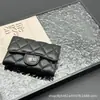 2025 Monedero de Monedas Estilo Chanel CF Portatarjetas Acolchado Bolso Pequeño Multifuncional Cartera Monedero Bolsa para Auriculares Adecuado