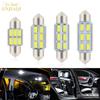 Nova luz de leitura LED para carro dupla ponta 5730 6SMD C5W luz da placa de licença luz do teto decodificação infinita CANBUS