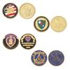 Depósito de fábrica insignia de metal hecha broche Signet insignia llavero insignia escolar moneda conmemorativa