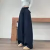 Pantalones deportivos de sudor para mujer, disparo real, otoño 2026, pantalones de pierna ancha, pantalones casuales simples y holgados, pantalones tipo rábano, globo, corte curvo