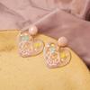 Europa y Estados Unidos moda color relieve transparente transfronterizo lindo graffiti helado acrílico aretes accesorios mujeres