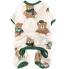 Roupas para Cachorro Outono e Inverno Teddy Bichon Pomerânia Schnauzer Filhote Gato Cães de Porte Pequeno Roupa Quente de Flanela de Quatro Pernas