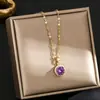 Colar de girassol giratório de luxo leve Acessórios de Nicho de Nicho Simples Elegante Elegante Collarbone Chain Acessórios