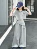 Conjunto casual de niña estilo coreano, nueva colección de verano para niñas mayores, top elegante de manga corta y pantalones de pierna ancha de moda, ropa de verano a la moda para niños