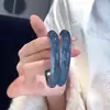 Pulsera Redonda de 10 mm de Espesor Color Azul Hielo de Alta Calidad, Nuevo Estilo Chino Accesorio para Qipao, Pulsera de Concubina Imperial, Pulsera de Estilo Tradicional Chino para Niñas