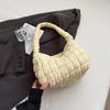 Bolso Nube Plisado Popular de Verano para Mujer 2025 Nueva Moda Casual Versátil Bolso Satchel de Hombro Bolso Cruzado para Viajes