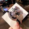Grampo de Cabelo Orelha de Coelho Celebridade da Internet Laço Diamante Completo Faixa de Cabelo Titular de Couro Headflower Acessórios de Cabelo Coreanos