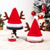Sombrero de Navidad de asta de alce Sombrero para gato mascota Decoraciones de escena navideña Sombrero para perro de Navidad Pequeños regalos de Navidad