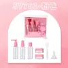 LMLTOP Cor Doce Viagem Portátil Garrafa Vazia Conjunto de 7 Peças Garrafas Dosadoras Cosméticas Conjunto de Frascos Spray 50ml Cuidadosamente Selecionado