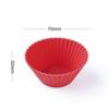 Forma Pequena para Bolo de 7cm Silicone Cupcake para Muffin Bolo Cozido Forma para Cozinhar no Vapor Ferramentas Domésticas para Confeitaria Redonda Forma para Bolo de Arroz Bolo Puff