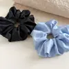 2026 Nuevo Scrunchie de Satén de Color Sólido Versátil Estilo Coreano Textura Brillante de Satén Hace que el Cabello se Vea Más Abundante Scrunchie para Coleta para Mujeres