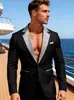 2026 Nuevo Chaqueta de Traje para Hombre de Comercio Exterior Transfronterizo Estilo Europeo y Americano con Cuadros Patchwork, Traje Casual Holgado Talla Europea
