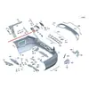 2058850222 Es Adecuado para Cubierta de Varilla de Bisagra de Parachoques Trasero Mercedes-Benz W205 2016-2018.