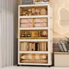 Armario de almacenamiento doméstico de gran capacidad de 50 cm de ancho para ropa y juguetes de niños, armario de almacenamiento multicapa sin montaje