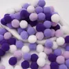 Poliéster Color Alta Elasticidad Pompon Bola de Felpa Pequeña Niños de Jardín de Infancia DIY Decoración Hecha a Mano Material Accesorios Pompon Pequeño