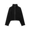 Comercio exterior transfronterizo estilo europeo y americano ropa de mujer ZA AliExpress superventas chaqueta bomber con cremallera y cuello alto