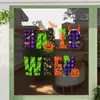 Pegatinas electrostáticas de PVC para ventanas para tiendas de moda, decoraciones de ventanas para la temporada de Halloween, ambientación de escenas, pegatinas para ventanas y puertas