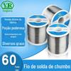Fio de Solda Estanhado de 60 Graus 0,8 mm Núcleo de Resina Fio para Ferro de Solda Elétrico Sn60Pb40 Fio de Solda Estanhado Fluxo