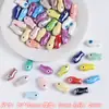 Cuentas Sueltas Mixtas de Cerámica Colorida Corazón Tortuga Estrella de Cinco Puntas Cuentas Materiales para Accesorios de Collares Hechos a Mano con Cuentas DIY