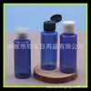 Frasco Azul Orvalho Puro 50ml Tampa Aberta Frasco de Plástico PET de Ombro Plano Tampa Aberta Frasco para Aditivo de Isca Álcool em Gel Engarrafado