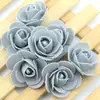 Cabeza de Flor de Rosa de Espuma Simulada de 3.5 cm Flor de Rosa Pe Materiales de Decoración de Boda Cabeza de Flor Artificial Venta al por Mayor