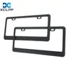 Marco para placa de matrícula estándar americano de venta caliente para comercio exterior, material de aleación de aluminio, negro y plateado, soporte para marco de placa de matrícula, LOGO, selección de múltiples acabados