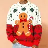 Exportación Jardín de Infancia Aliexpress Transfronterizo Nuevo Digital Impresión 3D Elemento Navideño Sudadera de Moda para Hombre Cuello Redondo