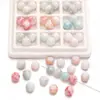 Cuentas de Porcelana Interior Rota Imitación Cristal 10mm Teñido al Agua Cuentas Redondas Esmaltadas Hechas a Mano para DIY Joyería Accesorios Venta al por Mayor