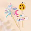 Muñeca de huevo decoración de pastel de fiesta decoración oso de corazón perdido globo de cumpleaños niño molino de viento seda de lluvia enchufe para hornear disfrazar