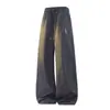 Calça Casual Versátil de Outono para Plus Size, Perna Reta, Solta e Emagrecedora, Calça Longa da Moda Plus Size para Homens com Design de Perna Reta Fluido