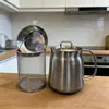 Filtro de Aceite de Acero Inoxidable 304 Transfronterizo Olla para Freír de Cocina Olla de Aceite Tanque de Almacenamiento de Aceite con Filtro para el Hogar Tanque Separador de Manteca